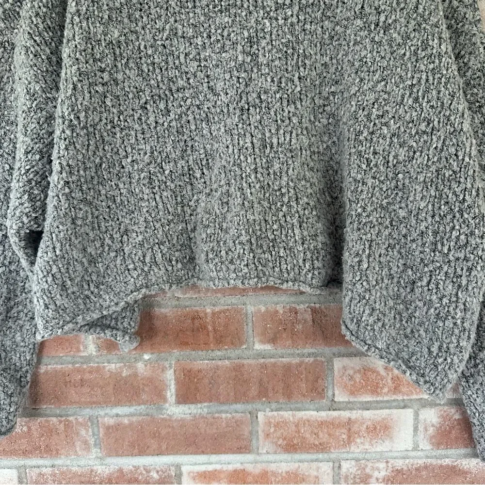 Free People BFF Cowl Neck Sweater Women’s Small Gray Oversized